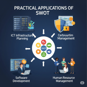 کاربردهای عملی ماتریس SWOT در حوزه‌های مختلف ICT