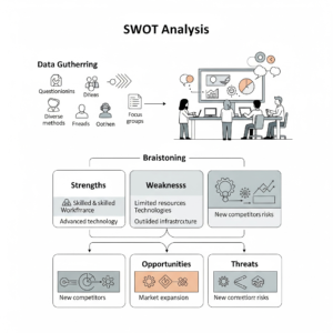 مراحل گام به گام استفاده از ماتریس SWOT در ICT